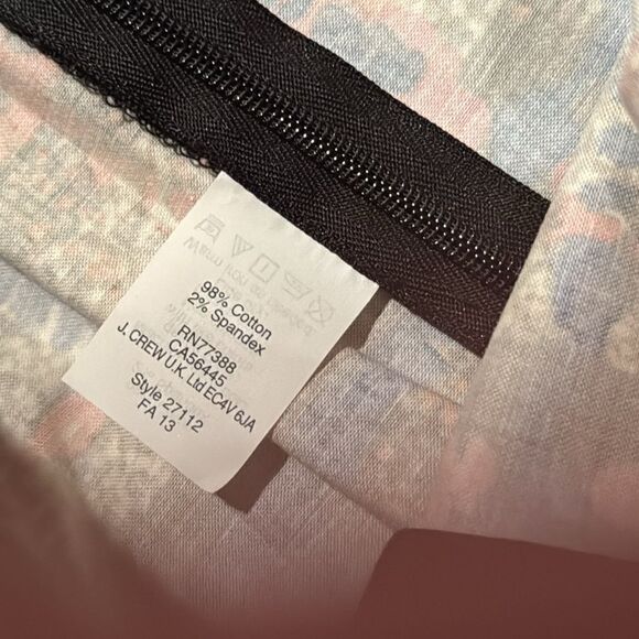 J Crew Abstract Plaid Mini Skirt Stretch Size 2 Colorful - Picture 7 of 7